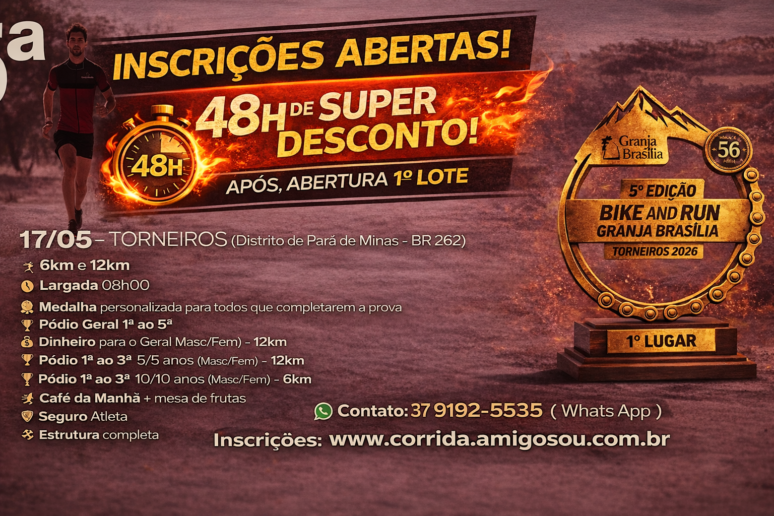 5ª RUN AND FUN GRANJA BRASÍLIA - TORNEIROS 2026